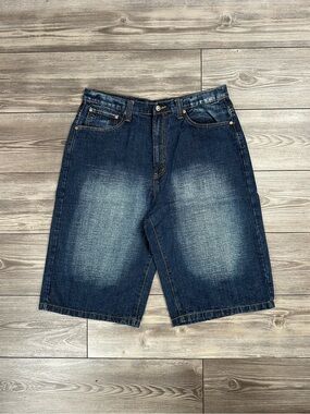 Vintage Y2K Brooklyn Express Baggy Denim Shorts
